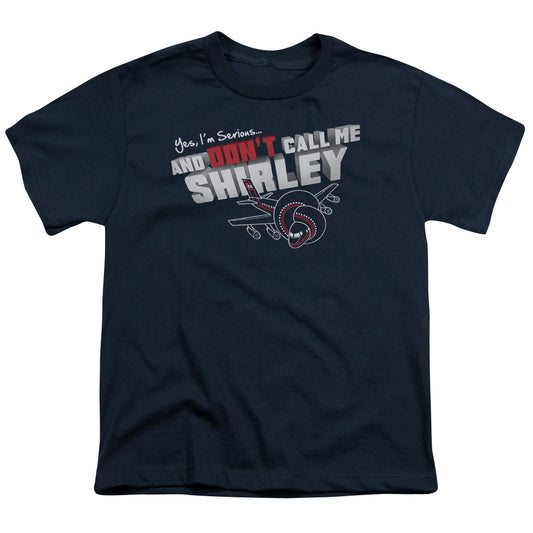 AIRPLANE : DON'T CALL ME SHIRLEY S\S YOUTH 18\1 NAVY XS