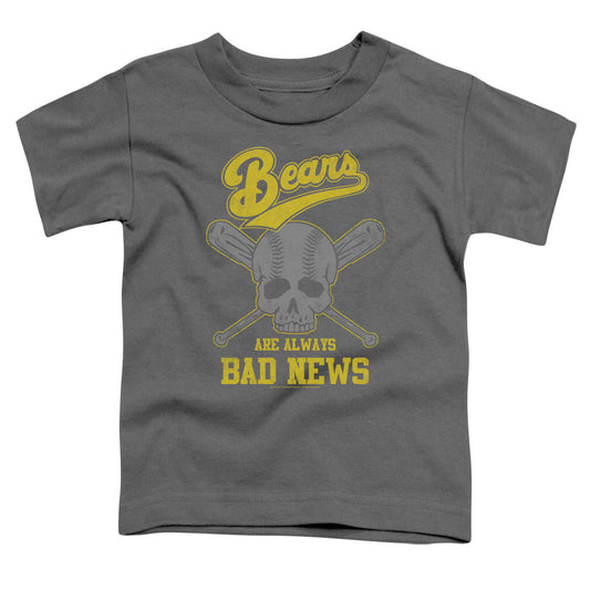 BAD NEWS BEARS : ALWAYS BAD NEWS S\S TODDLER TEE CHARCOAL MD (3T)