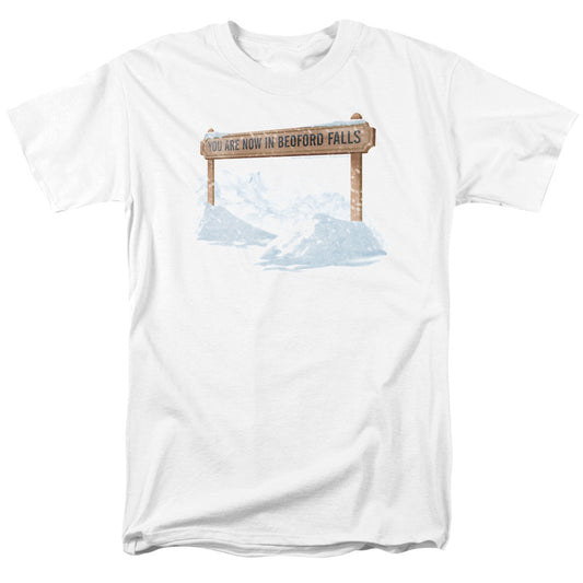 IT'S A WONDERFUL LIFE : BEDFORD FALLS S\S ADULT 18\1 White XL