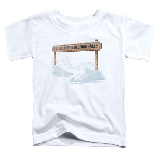 IT'S A WONDERFUL LIFE : BEDFORD FALLS S\S TODDLER TEE White LG (4T)