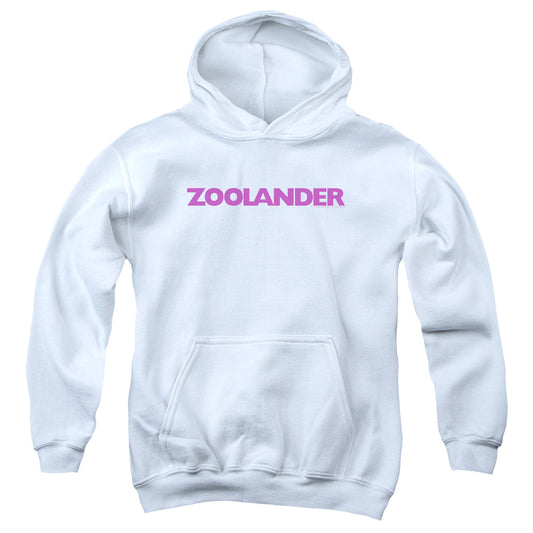 ZOOLANDER : LOGO YOUTH PULL OVER HOODIE WHITE LG
