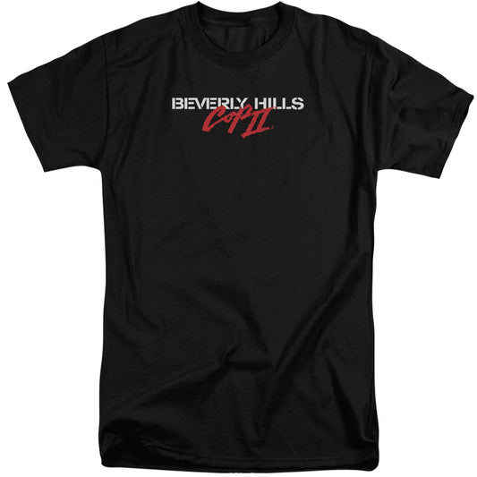 BEVERLY HILLS COP II : LOGO S\S ADULT TALL BLACK XL