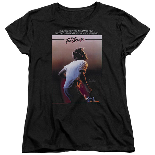 FOOTLOOSE : POSTER S\S WOMENS TEE Black MD