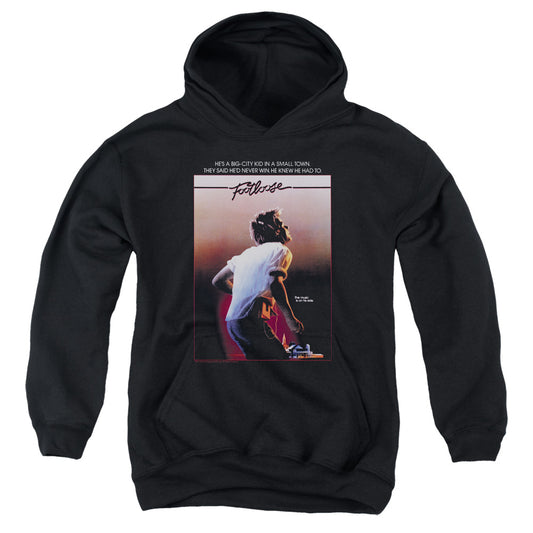 FOOTLOOSE : POSTER YOUTH PULL OVER HOODIE Black LG