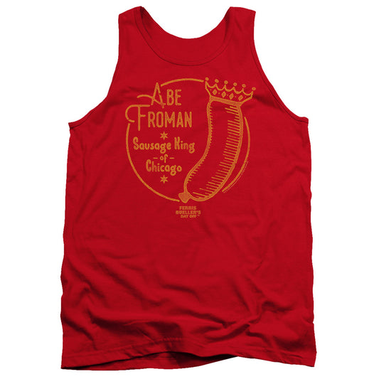 FERRIS BUELLER : ABE FROMAN ADULT TANK Red MD