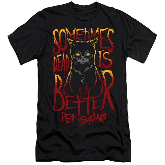 PET SEMATARY : DEAD IS BETTER  PREMIUM CANVAS ADULT SLIM FIT 30\1 Black MD