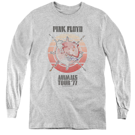 PINK FLOYD : ANIMALS TOUR 77 L\S YOUTH ATHLETIC HEATHER SM
