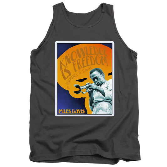 MILES DAVIS : KNOWLEDGE AND IGNORANCE ADULT TANK Charcoal 2X