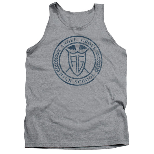 POWER RANGERS : ANGEL GROVE HS ADULT TANK Athletic Heather MD