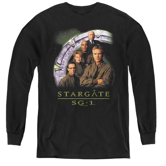 STARGATE SG1 : CAST STACKED L\S YOUTH BLACK SM
