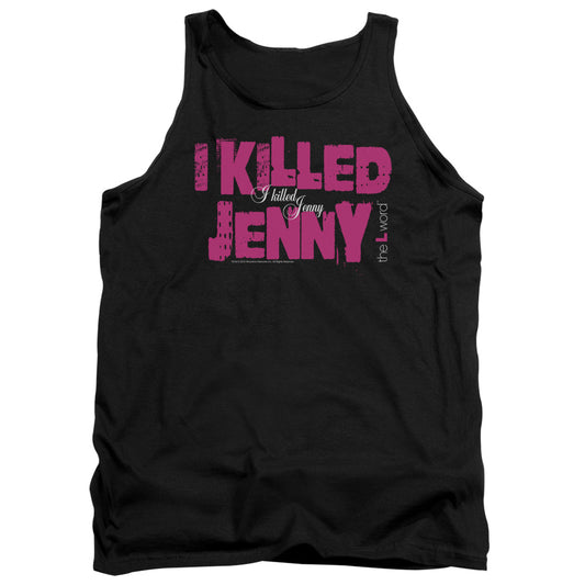 THE L WORD : I KILLED JENNY ADULT TANK BLACK 2X