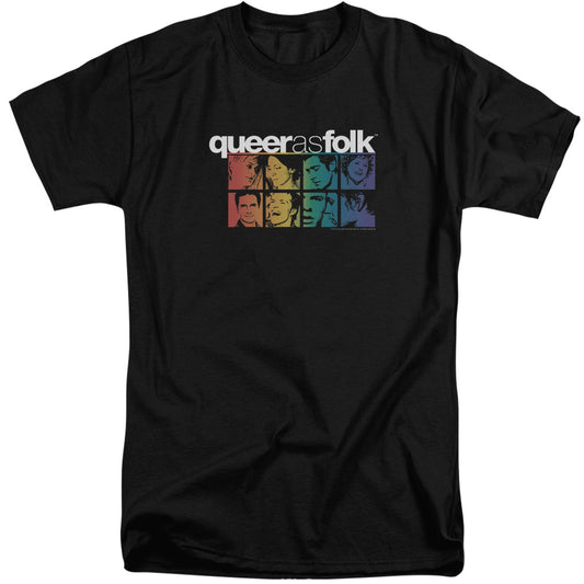 QUEER AS FOLK : CAST S\S ADULT TALL BLACK 2X