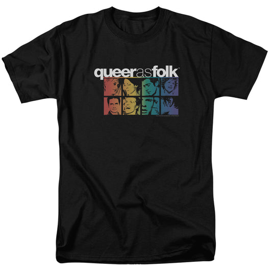 QUEER AS FOLK : CAST S\S ADULT 18\1 BLACK XL