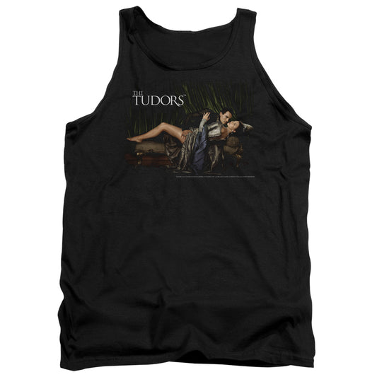 TUDORS : THE KING AND HIS QUEEN ADULT TANK BLACK 2X