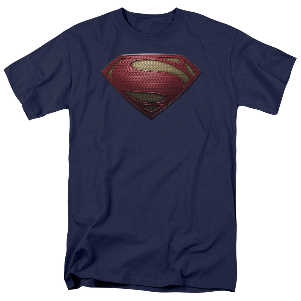 MAN OF STEEL : MOS SHIELD S\S ADULT 18\1 Navy LG