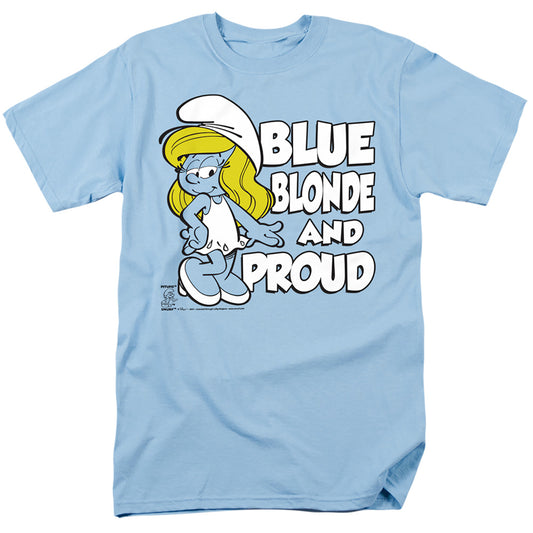 SMURFS : BLUE, BLONDE AND PROUD S\S ADULT 18\1 Light Blue XL