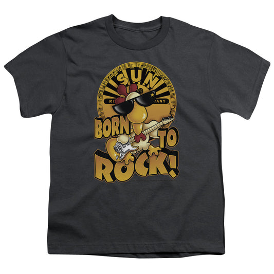 SUN RECORDS : BORN TO ROCK S\S YOUTH 18\1 CHARCOAL XS