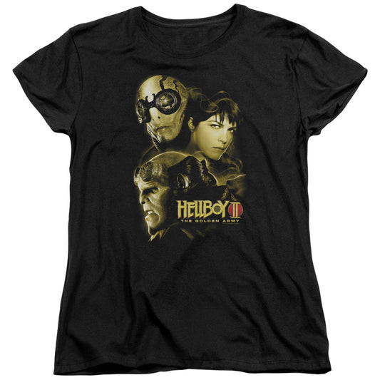 HELLBOY II : UNGODLY CREATURES S\S WOMENS TEE BLACK 2X