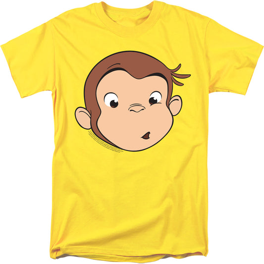 CURIOUS GEORGE : CURIOUS GEORGE FACE S\S ADULT 18\1 Yellow 2X