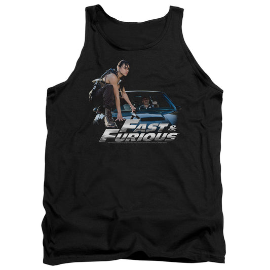 FAST AND THE FURIOUS : CAR RIDE ADULT TANK BLACK LG