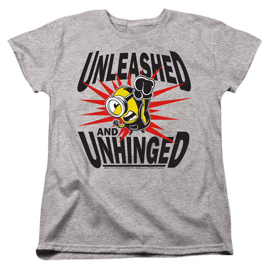 MINIONS : UNLEASHED AND UNHINGED WOMENS SHORT SLEEVE Athletic Heather 2X