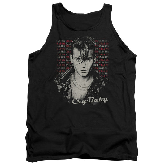 CRY BABY : DRAPES AND SQUARES ADULT TANK BLACK 2X