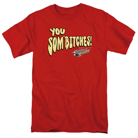 SMOKEY AND THE BANDIT : SUMBITCH S\S ADULT 18\1 RED XL