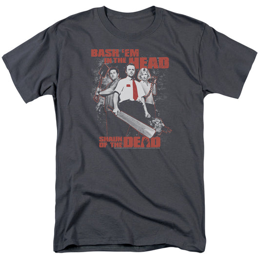 SHAUN OF THE DEAD : BASH EM S\S ADULT 18\1 CHARCOAL SM