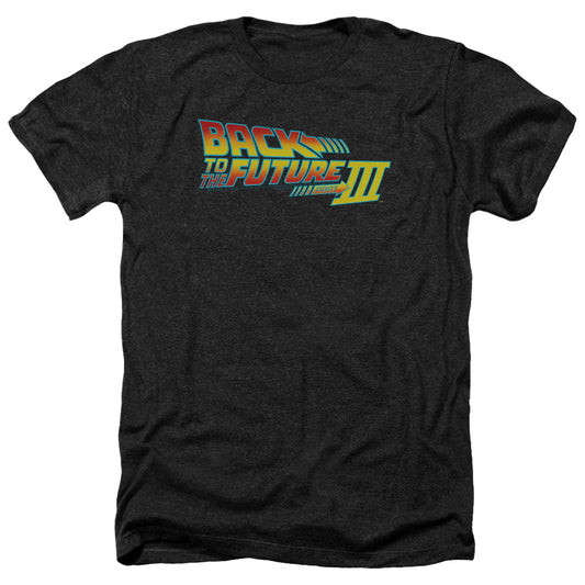 BACK TO THE FUTURE III : LOGO ADULT HEATHER BLACK MD