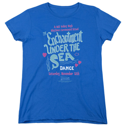 BACK TO THE FUTURE : UNDER THE SEA WOMENS SHORT SLEEVE ROYAL BLUE XL