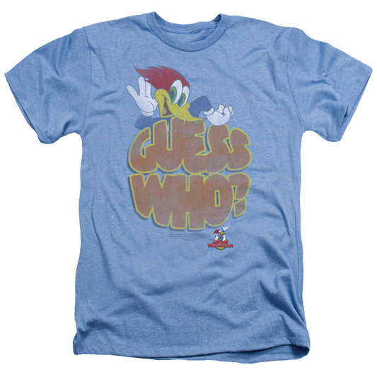 WOODY WOODPECKER : GUESS WHO ADULT HEATHER LIGHT BLUE 2X