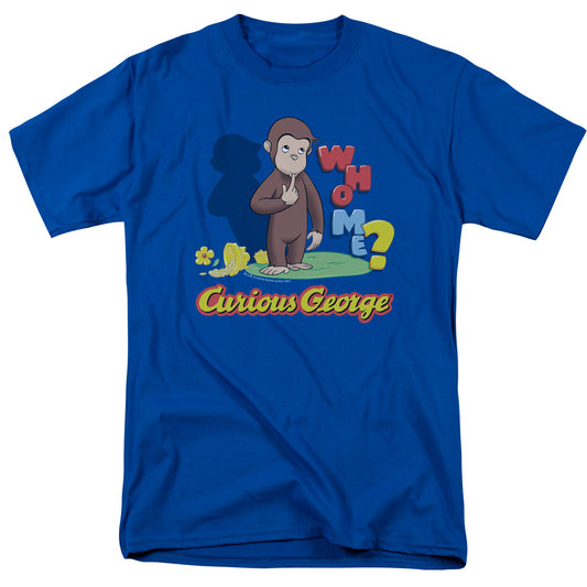 CURIOUS GEORGE : WHO ME S\S ADULT 18\1 ROYAL BLUE XL