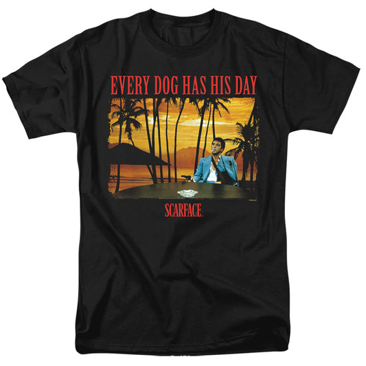 SCARFACE : A DOG DAY S\S ADULT 18\1 BLACK XL