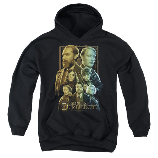 FANTASTIC BEASTS THE SECRETS OF DUMBLEDORE : CHARACTER PORTRAITS YOUTH PULL OVER HOODIE Black XL