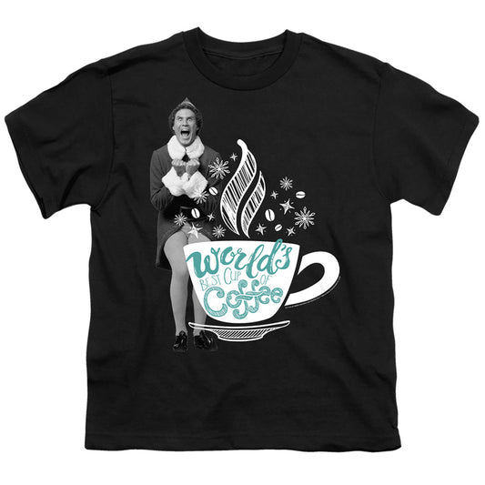 ELF : WORLD'S BEST CUP OF COFFEE S\S YOUTH 18\1 Black XL