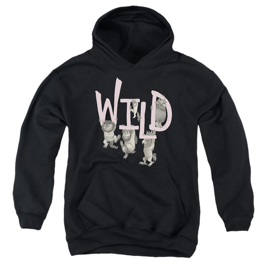 WHERE THE WILD THINGS ARE : WILD YOUTH PULL OVER HOODIE Black XL