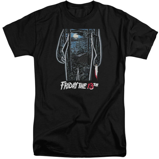 FRIDAY THE 13TH : 13TH POSTER ADULT TALL FIT SHORT SLEEVE Black XL