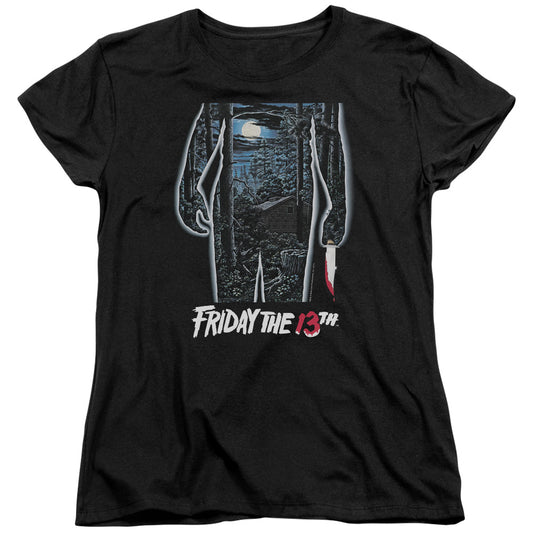 FRIDAY THE 13TH : 13TH POSTER WOMENS SHORT SLEEVE Black 2X