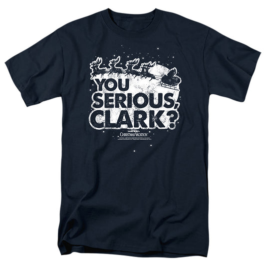 CHRISTMAS VACATION : YOU SERIOUS CLARK S\S ADULT 18\1 Navy MD