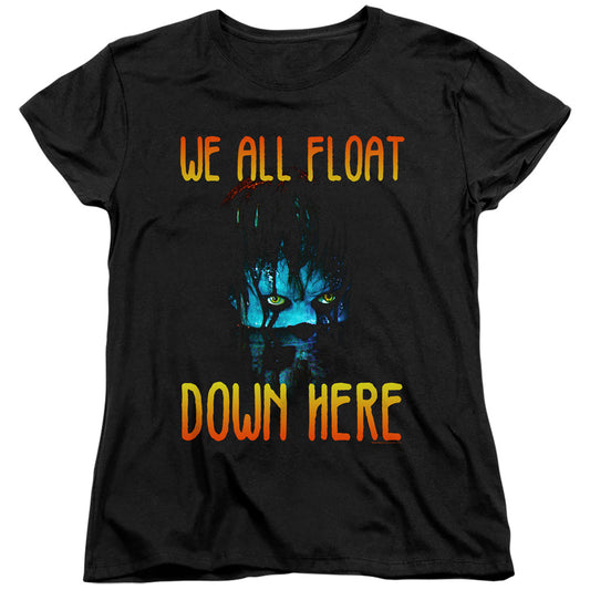 IT 2017 : WE ALL FLOAT DOWN HERE WOMENS SHORT SLEEVE Black XL