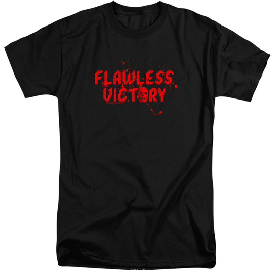 MORTAL KOMBAT KLASSIC : FLAWLESS VICTORY ADULT TALL FIT SHORT SLEEVE Black 3X
