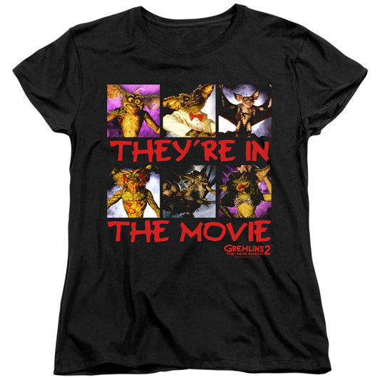GREMLINS 2 : IN THE MOVIE WOMENS SHORT SLEEVE Black MD