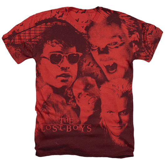 THE LOST BOYS : STRUGGLE ADULT HEATHER Red 2X