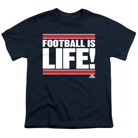 TED LASSO : FOOTBALL IS LIFE S\S YOUTH 18\1 Navy LG