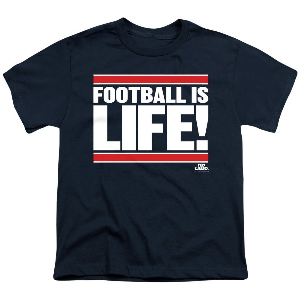 TED LASSO : FOOTBALL IS LIFE S\S YOUTH 18\1 Navy LG