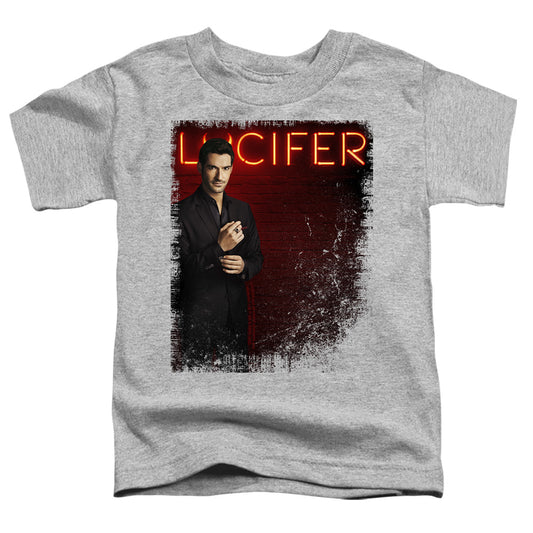 LUCIFER : LUCIFER NEON LIGHTS S\S TODDLER TEE Athletic Heather LG (4T)
