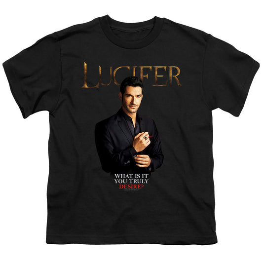 LUCIFER : LUCIFER WHAT DO YOU DESIRE? S\S YOUTH 18\1 Black LG