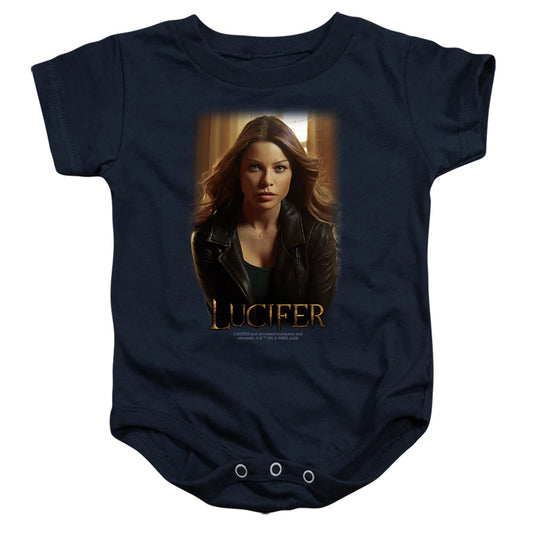 LUCIFER : LUCIFER THE DETECTIVE INFANT SNAPSUIT Navy MD (12 Mo)