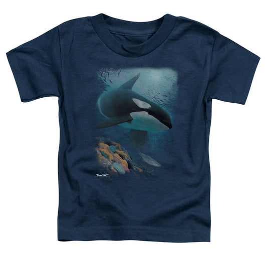WILDLIFE : SALMON HUNTER ORCA S\S TODDLER TEE Navy MD (3T)