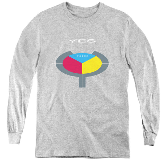 YES : 90125 L\S YOUTH ATHLETIC HEATHER LG